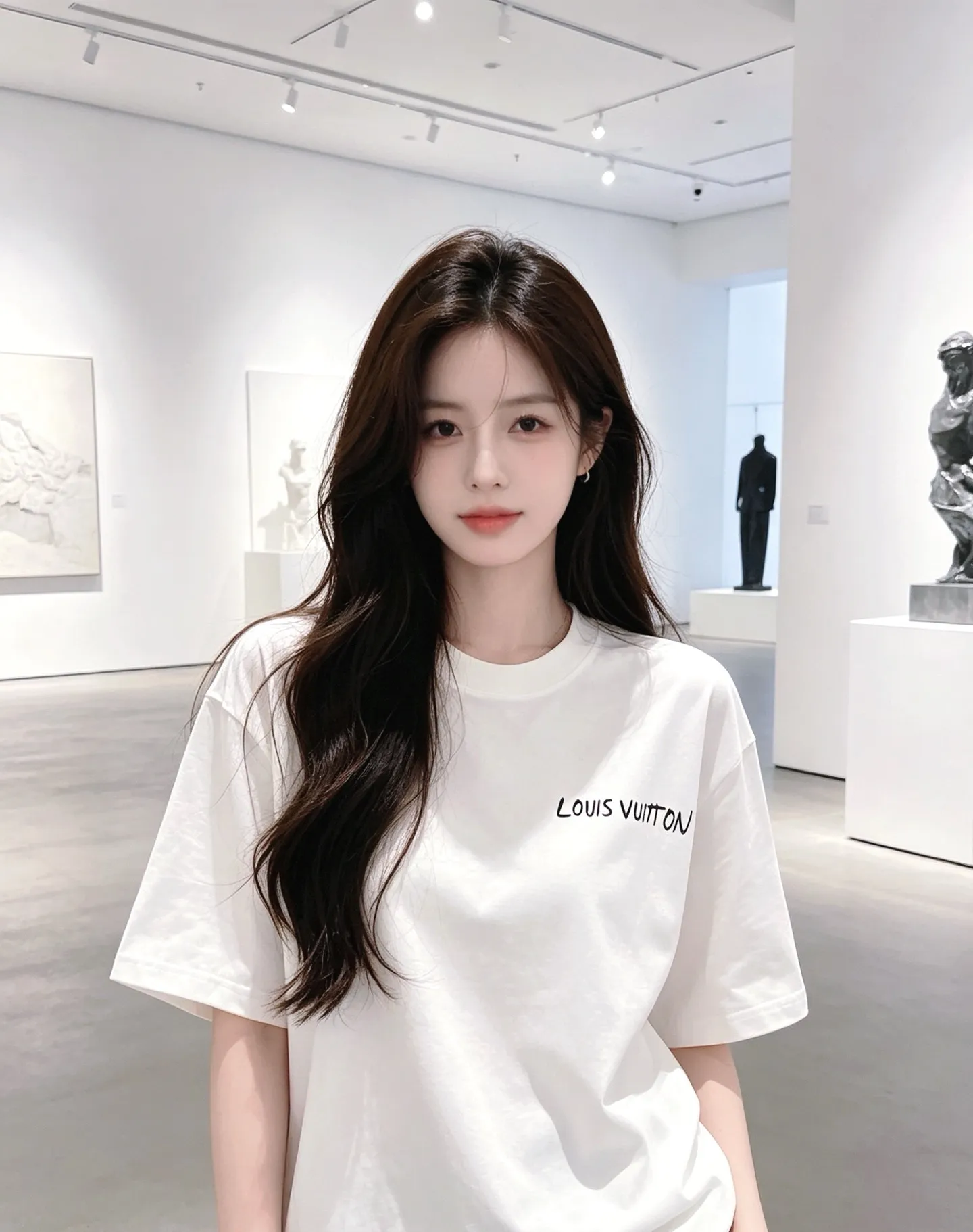 Louis Vuitton/Louis Vuitton short sleeves with slogan printed letters on the chest